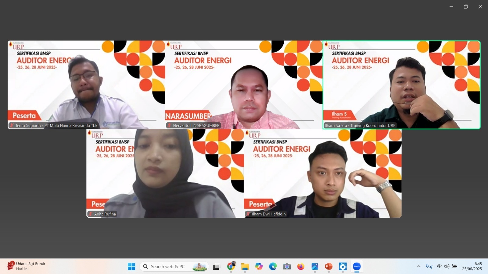 Pelatihan & Sertifikasi Auditor Energi kelas Publik